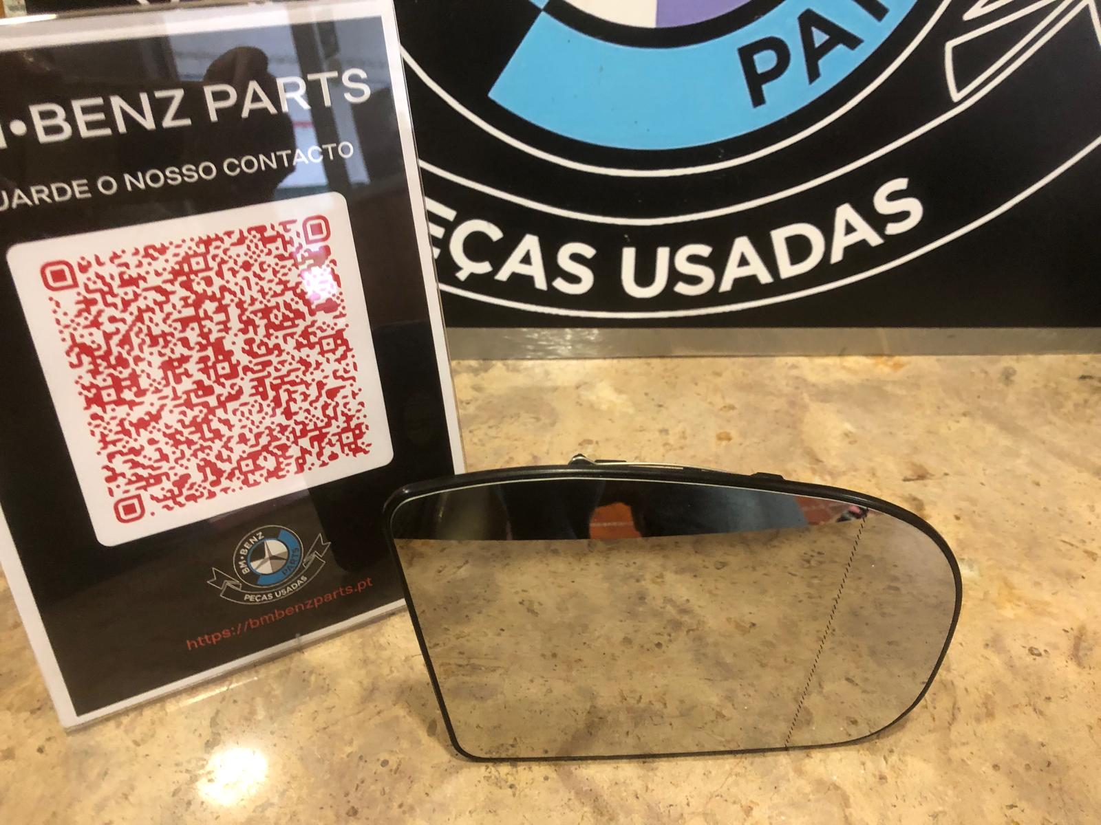 Vidro do Espelho Retrovisor Direito Mercedes W211 e W203 Ref.A2038100221